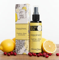 Pillow spray bottle and packaging with 'Seriously Shea' branding on a white background