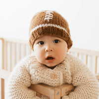 Football Beanie Game Day Handknit Hat - Baby & Kids