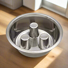 32 z slow feeder dog bowl with 3 prongs
