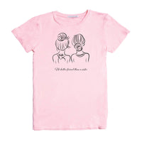 Womens Tee - Sister Best Friend Tee - Pink