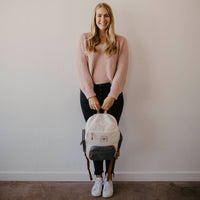 Birch Bag Mini - Diaper Backpack in Cream by Parker Baby Co.