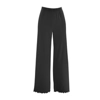Womens Pajama Set | Rib-Knit PJ Set For Women - Black