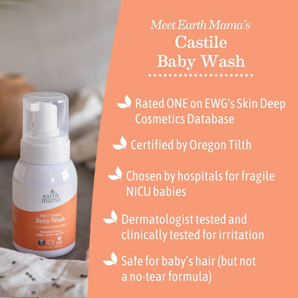 sweet orange baby wash by earth mama 