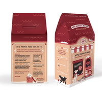 Two packaging boxes for Pro Bakery Bites pet treats on a white background