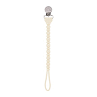 Sweetie Strap™ - Silicone One-Piece Pacifier Clips - Beaded / Pink or Neutral Toast
