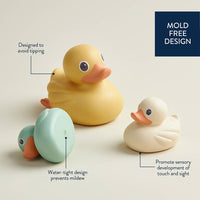 Itzy Ducky Family™ - Rubber Duck Bath Toys - 3 Pc Set