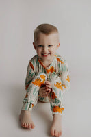 Dinosaur Print Jammies Baby / Kids Pjs- 2 Pc Set