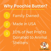 poochie butter dog treat label