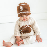 Football Beanie Game Day Handknit Hat - Baby & Kids