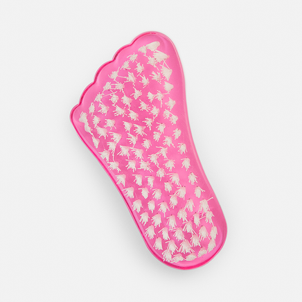 cute foot scrubber brush in pink purple or blue 3 inches