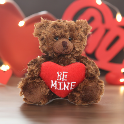 valentines day teddy bear with little red heart