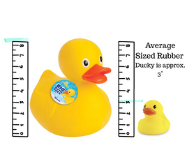 jumbo rubber ducky 8.5 inches yellow
