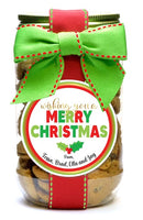 Personalized Christmas / Holiday Cookies  - Quart - 1 Dozen - Custom