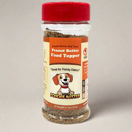 peanut butter dog food topper