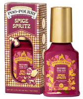 Poo-Pourri Spice Spritz bottle and packaging on a white background