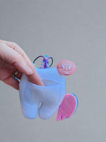 handmade keepsake tooth fairy pillow pouch unicorn