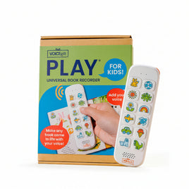 Voicegift universal book recorder. you can ready up to 8 books so they can listen to you read to them at any time. 