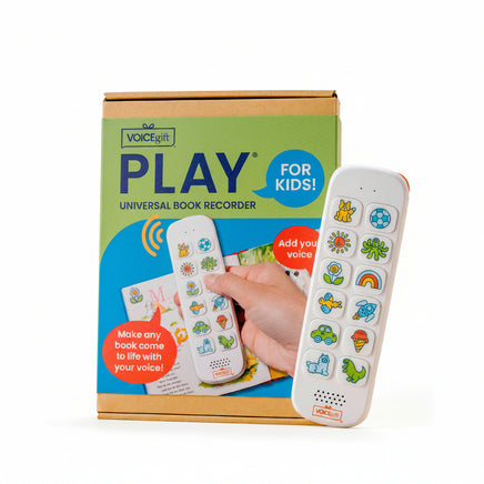 Voicegift universal book recorder. you can ready up to 8 books so they can listen to you read to them at any time. 
