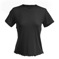 Womens Pajama Set | Rib-Knit PJ Set For Women - Black