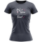 Gray t-shirt with 'My Dog & Wine Make Everything Fine!' text on a white background