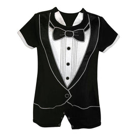 Baby Boy Party Tuxedo Romper / Infant Tuxedo