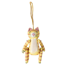 Handmade Dancing Cat Christmas Ornament