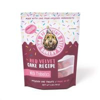 Red velvet cake dog treats 