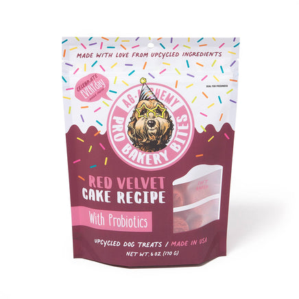 Red velvet cake dog treats 