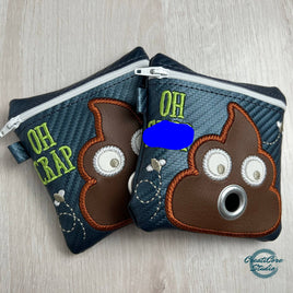 Handmade Dog Poop Bag Holder with Clip