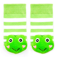 Baby Rattle Socks - Green Frog by Boogie Toes