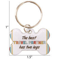 Matching Travel Partners Bag & Pet Tag Set - Engravable