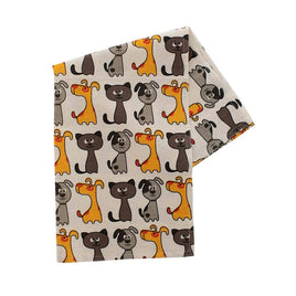Handcrafted Cats & Dogs Tea Towel