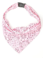 Pet Bandana with Buckle Clip / Various Fun Prints