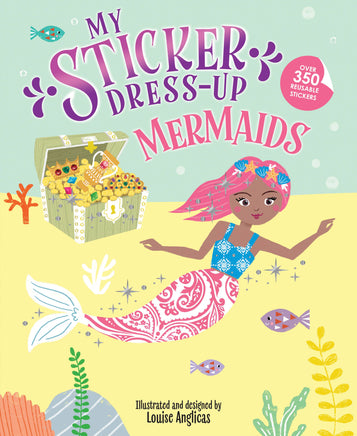 little girls my stick mermaid dress up sticker activity book 350 reusable stickers